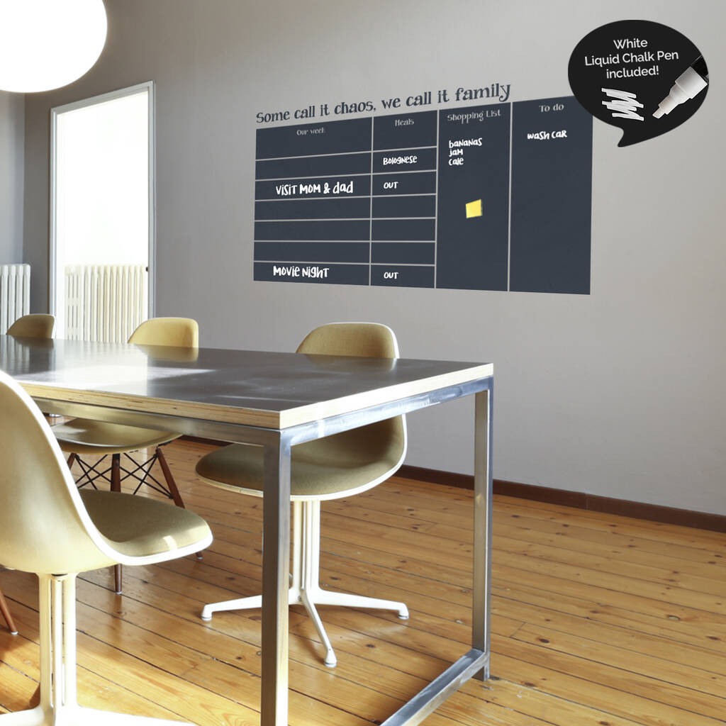 Family Weekly Wall Planner By SirFace Graphics Notonthehighstreet