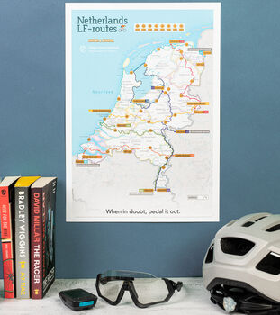 Personalised Scratch Off Netherlands Cycle Routes Print, 4 of 6