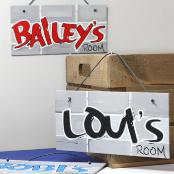 Personalised Graffiti Nickname Canvas Sign, 4 of 12