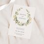 Greenery Wreath Wedding Invitations, thumbnail 1 of 4