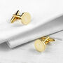 Monogrammed Round Cufflinks, thumbnail 6 of 12