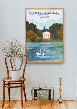 Gunnersbury Park London Travel Poster Art Print, 5 of 8