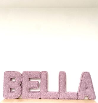 Boucle Fabric Letter For Nursery, 9 of 9