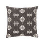 Nala Recycled Cotton Cushion Cover In Charcoal, thumbnail 2 of 2