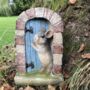 Mouse Opening Blue Door Fairy Garden Decoration In Bag, thumbnail 4 of 6