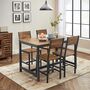Set Of Two Dining Chair Steel Frame Industrial Style, thumbnail 1 of 6