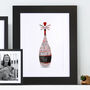 Personalised 30th Birthday Champagne Word Art, thumbnail 4 of 10