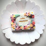 Personalised Wild Flower Mini Slab Biscuit Gift, thumbnail 1 of 4