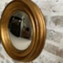 34cm Gold Convex Wall Mirror Porthole Fisheye Design, thumbnail 2 of 6