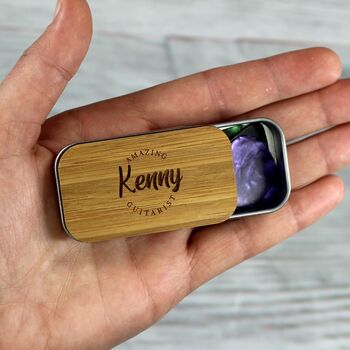 Personalised Guitar Pick Tin, 6 of 8