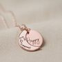 Personalised Rose Gold Plated Moon Necklace, thumbnail 4 of 7