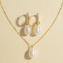 Pearl Hoop Drop Earrings With Removable Pearls In Sterling Silver And Gold, thumbnail 9 of 12