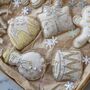 Luxury Irish Linen Festive Snowman Christmas Tree Decoration, thumbnail 3 of 5