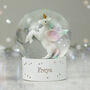 Personalised Unicorn Snow Globe Gift, thumbnail 3 of 3