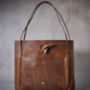 Hand Crafted Real Leather Tote Handbag Gift For Her, thumbnail 1 of 11