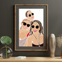 Custom Faceless Colour Block Family Friends Portrait, thumbnail 6 of 11