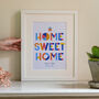 Home Sweet Home Personalised Gift Print, thumbnail 3 of 6