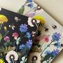 Wildflowers And Bumble Bee Blank Greetings Card, thumbnail 1 of 7