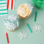 Snowflake Cake Charm Pack Of Six, thumbnail 3 of 5