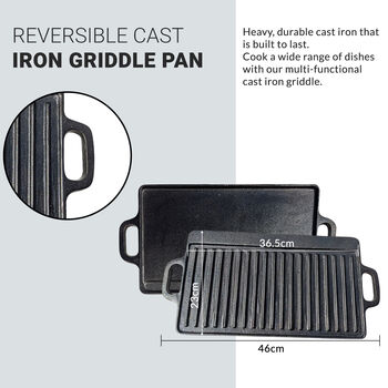 Reversible Cast Iron Griddle, 2 of 7