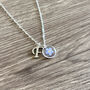 Forget Me Not Initial Necklace, thumbnail 3 of 7