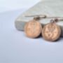 Handmade 24k Rose Gold Plated Coin Earrings, thumbnail 2 of 6