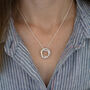 9ct Gold And Silver 50th Birthday Necklace, thumbnail 8 of 10