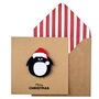 Christmas Personalised Santa Penguin Card Or Pack, thumbnail 1 of 5