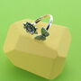 Sunflower And Butterfly Adjustable Ring, thumbnail 1 of 3