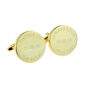 Father Of The Bride Gold Cufflinks, thumbnail 1 of 2