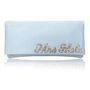 Mrs Surname Something Blue Bridal Wedding Clutch, thumbnail 2 of 6