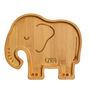Personalised Elephant Bamboo Plate And Cutlery Set, thumbnail 3 of 3