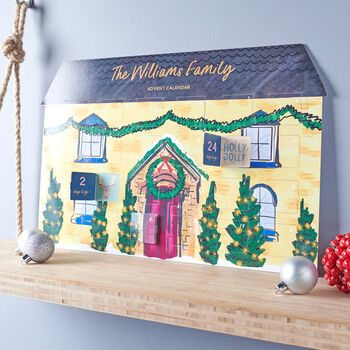 Personalised Family House Illustration Advent Calendar, 4 of 9