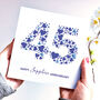 Love Hearts Sapphire 45th Anniversary Card, thumbnail 1 of 3
