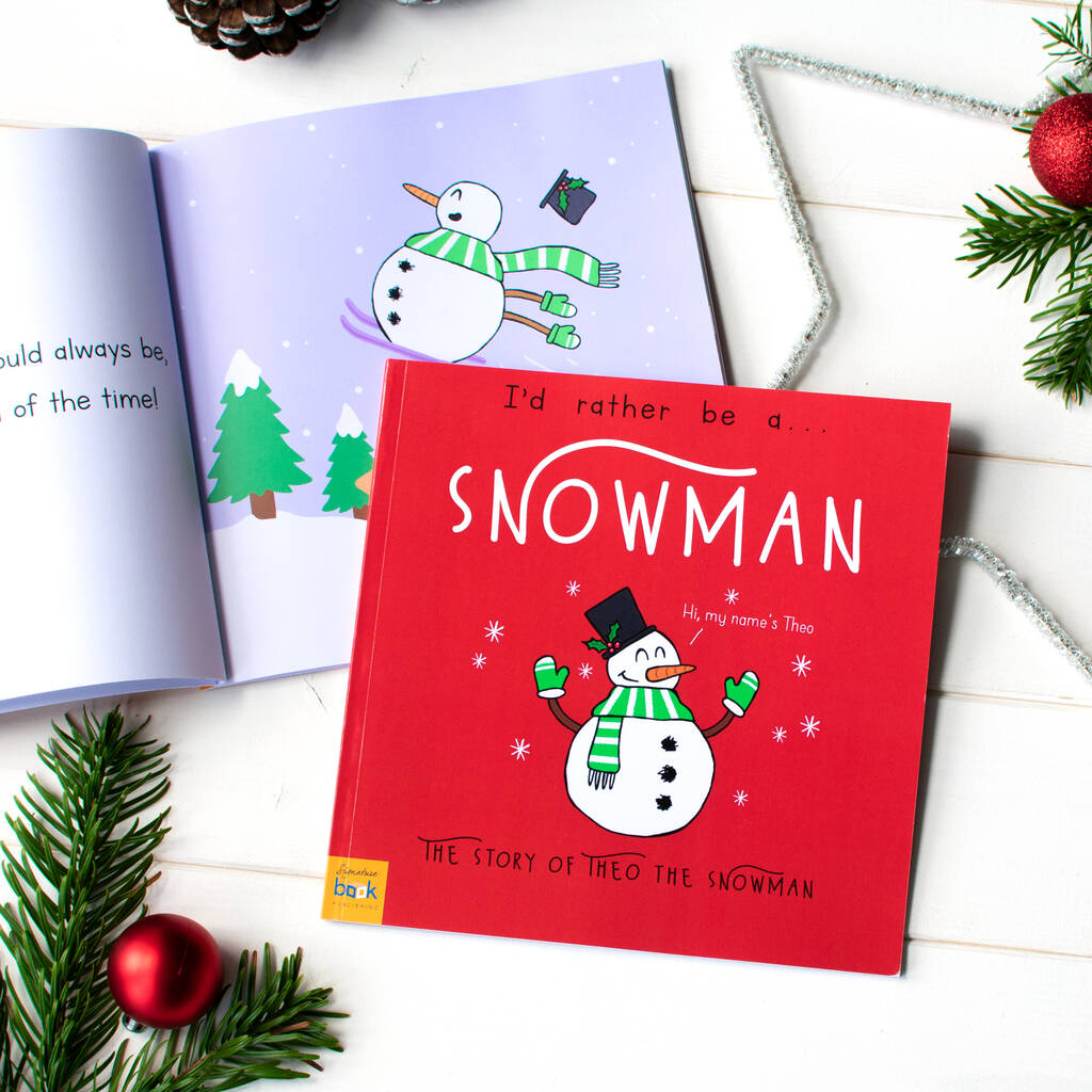 I'd Rather Be A Snowman Personalised Gift Book, 1 of 4
