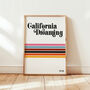 California Dreaming Giclée Retro Art Print, thumbnail 1 of 4