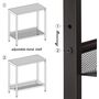 Narrow Side Table End Table Slim Bedside Table, thumbnail 6 of 7