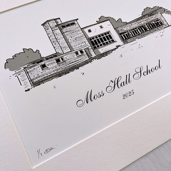 Hand Drawn School Portrait Print, 9 of 9