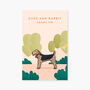 Dog With Neckerchief Gold Plated Enamel Pin, thumbnail 2 of 4