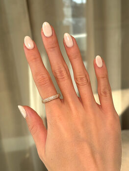 Pave Dome Ring, Minimalist Women's Jewellery, 6 of 6