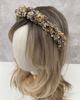 Wedding Dried Flower Crown Headband, 8 of 10