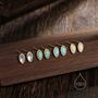 Sterling Silver Blue Opal Marquise Stud Earrings, thumbnail 2 of 11