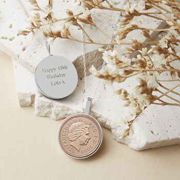 18th Birthday 2008 Penny Coin Pendant Necklace, 4 of 11