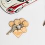 Personalised Wooden Superdad Child Family Tag Keyring, thumbnail 6 of 11