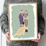 Custom Faceless Colour Block Family Friends Portrait, thumbnail 2 of 11