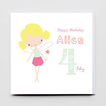 Happy Birthday Fairy Greeting Card, 2 of 3