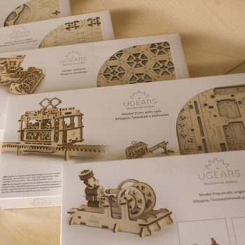 Mechanical Engine Wooden Self Assembly Kit Ugears, 10 of 12