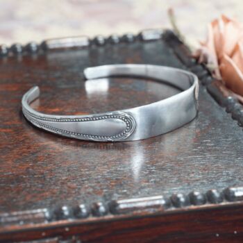 Beaded Vintage Sugar Tong Bangle, 2 of 6