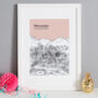 Personalised Worcester Print, thumbnail 1 of 10