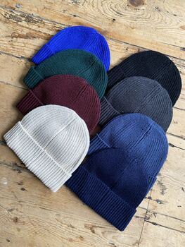 Embroidered Personalised Slogan Beanie Hat, 8 of 9